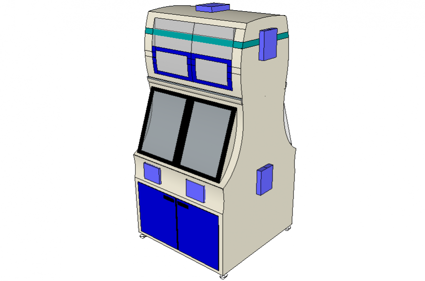 Sterilizer machine 3 d detail autocad file