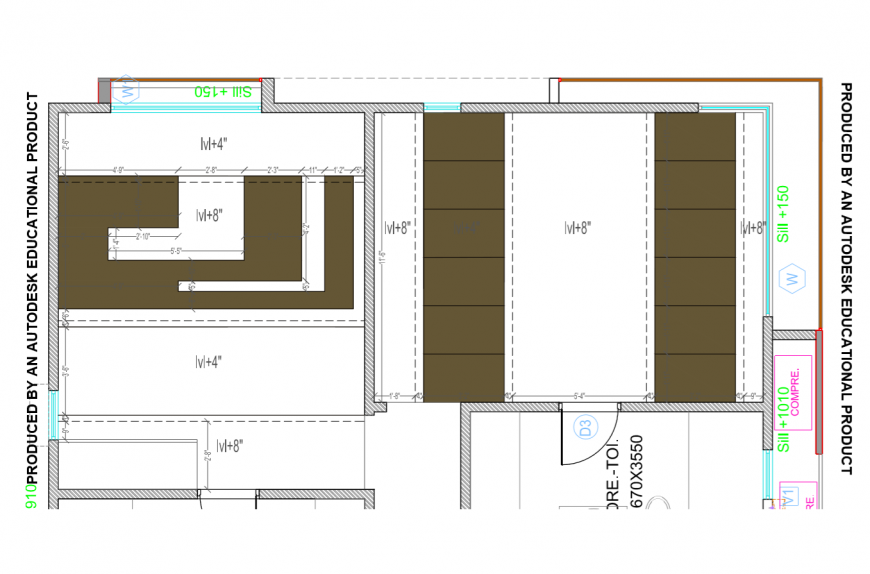 Store room area detail blocks 2d view autocad file