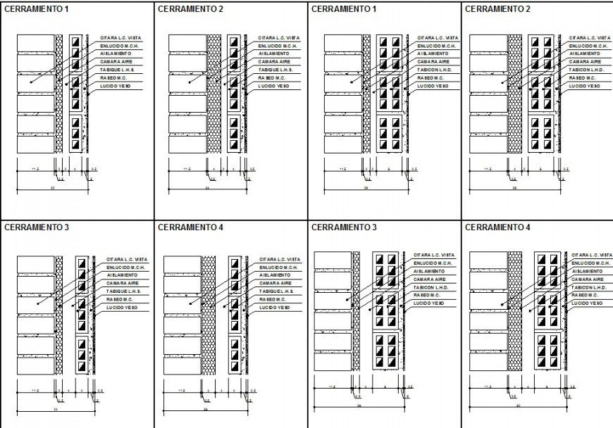 Structural block detail 2d view CAD construction unit layout autocad file