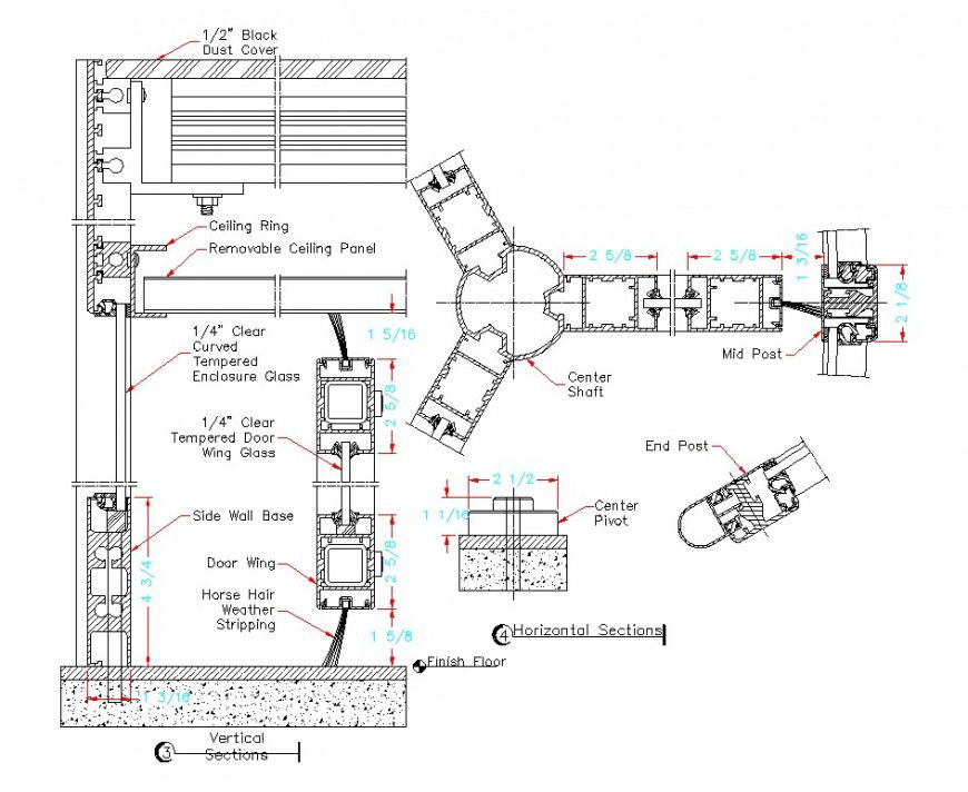 Structural block detail 2d view CAD construction unit layout file in autocad format