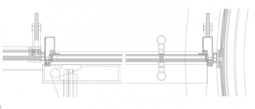 Structural block joints detail 2d view CAD construction unit autocad file