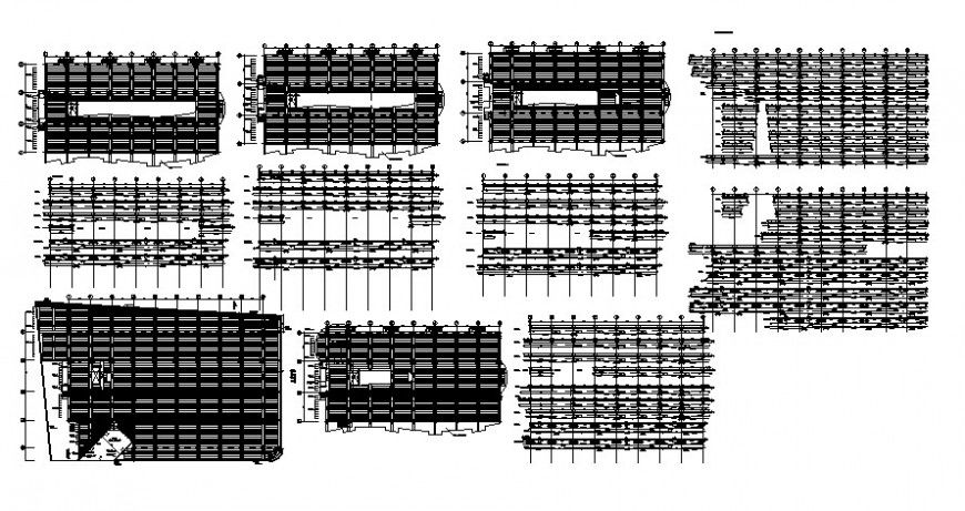 Structural blocks detailing drawing in autocad