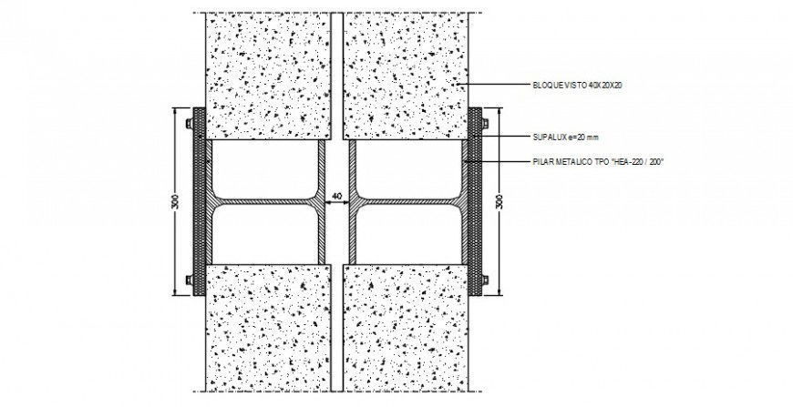 Structural blocks of concreting details autocad software file