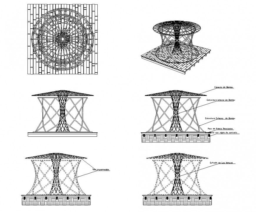 Structural CAD block detail layout file in autocad format
