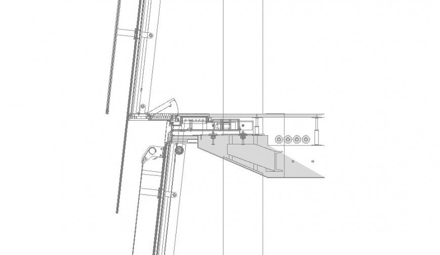 Structural connection detail 2d view CAD construction unit layout autocad file