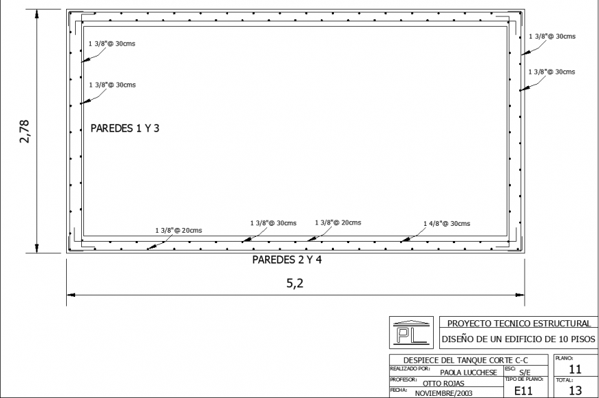 Structural drawing of boundary wall in dwg AutoCAD file.