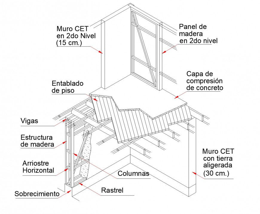 Structural house section layout file