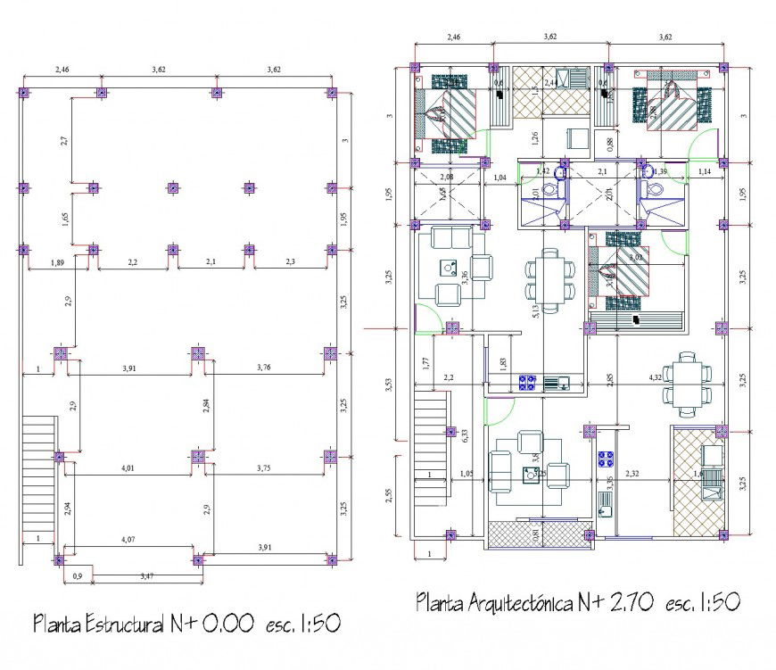 Structural housing plan layout file