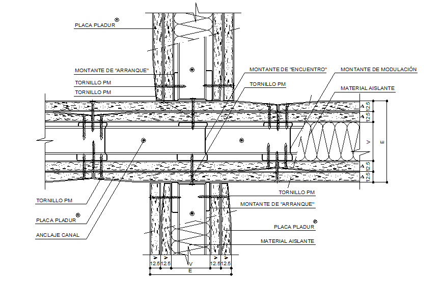 Structural joinery detail drawing in dwg file.