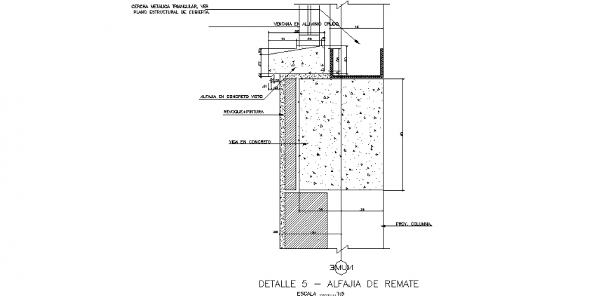 Structural plan & a detailing with a dwg file.
