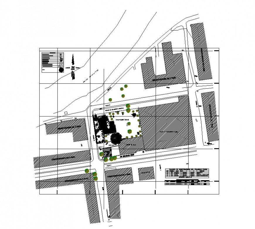 Structural plan detail of an area CAD block layout file in dwg format