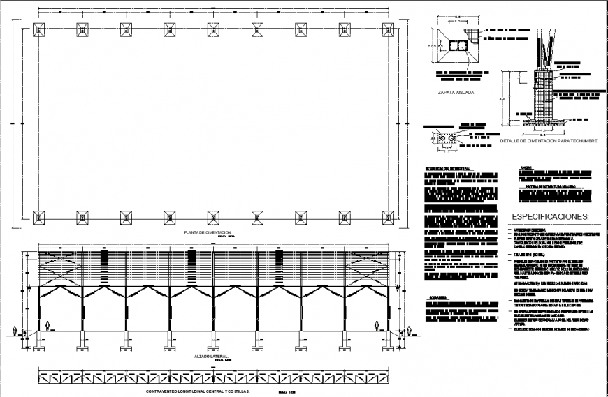 Structural plan with a detailing & dwg file.