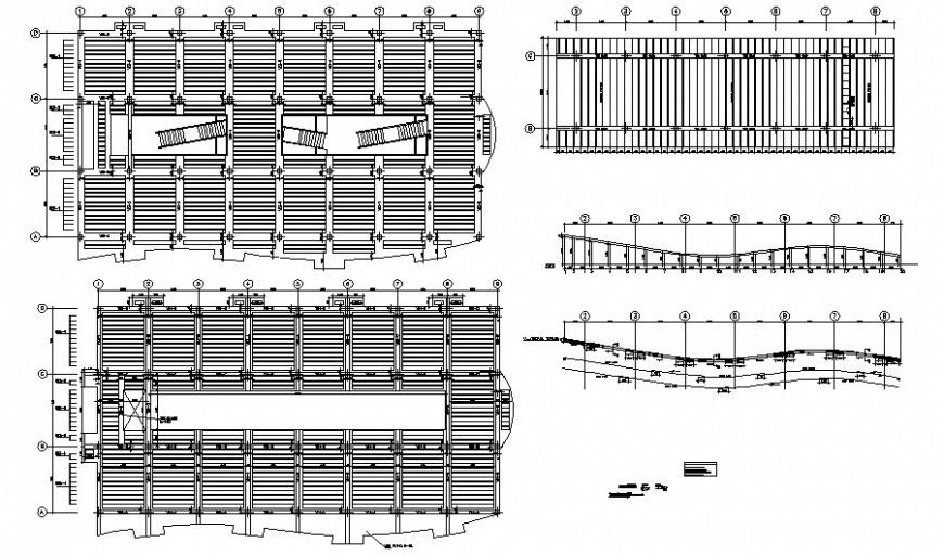 Structural units blocks detailing drawing in autocad