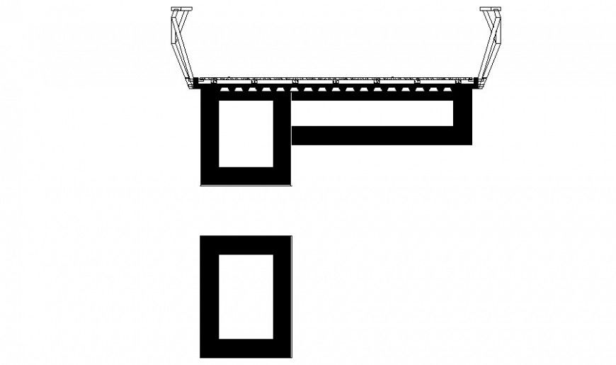 Structural units drawings 2d view autocad software file