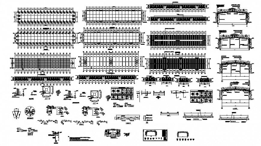 Structural units drawings details plan and other units autocad file
