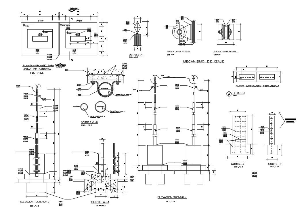 Comprehensive Structural Details CAD Drawing in DWG Format