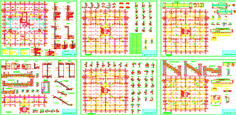 structure of a building dwg file
