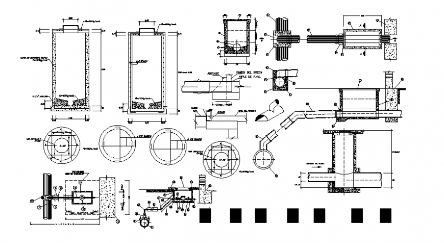 Structure 2d file concept detail dwg file