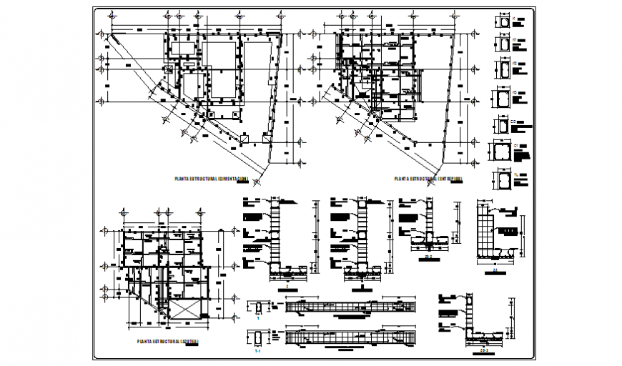 Structure based project of house room design drawing