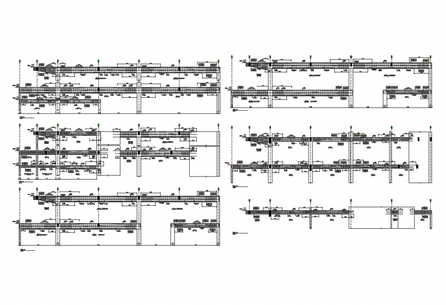 Structure beam schedule constructive details dwg file