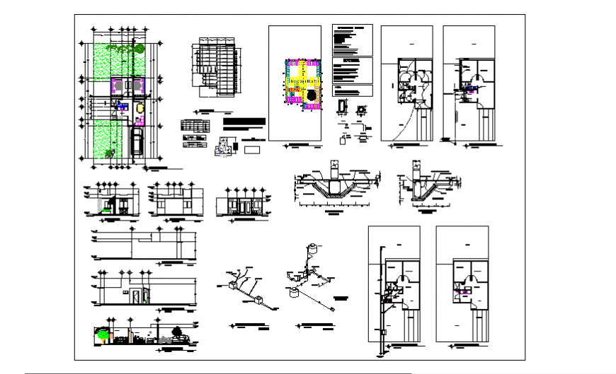 Structure design of Socio economic housing design drawing project