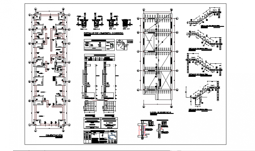 Structure design Project of single family house 6x23 total design project