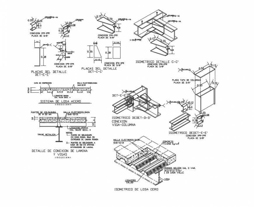 Structure detail and construction detail dwg file