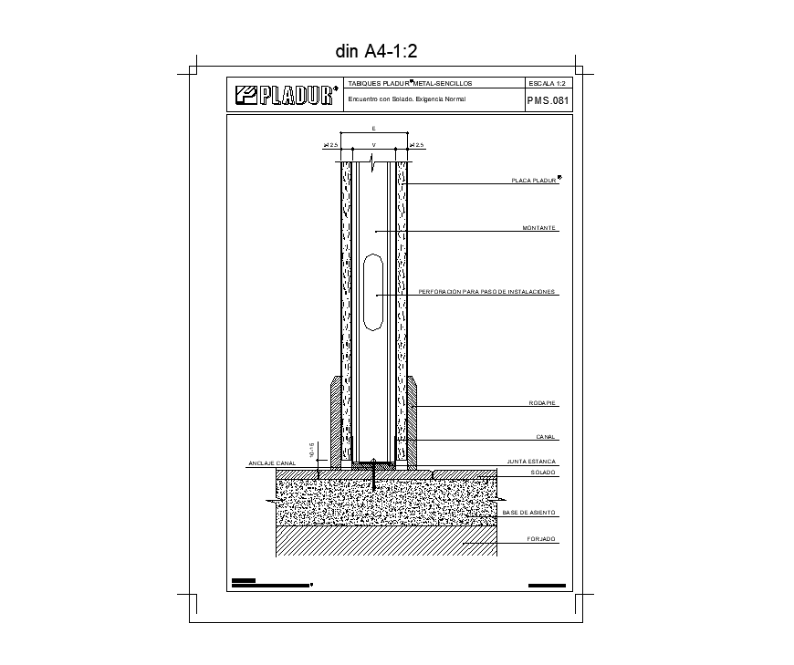 Structure detail elevation 2d view layout file