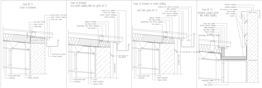 Structure detail of canal in dwg file.