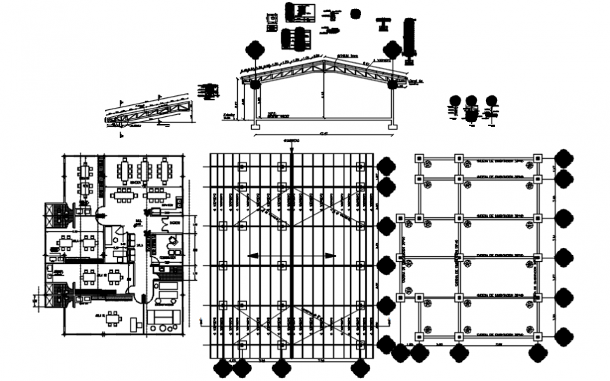 Structure detail of cover in AutoCAD file