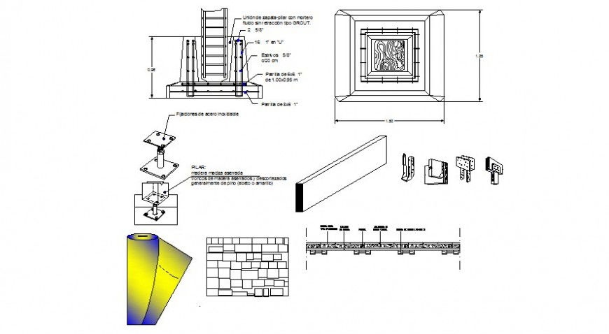 Structure detail view in AutoCAD file