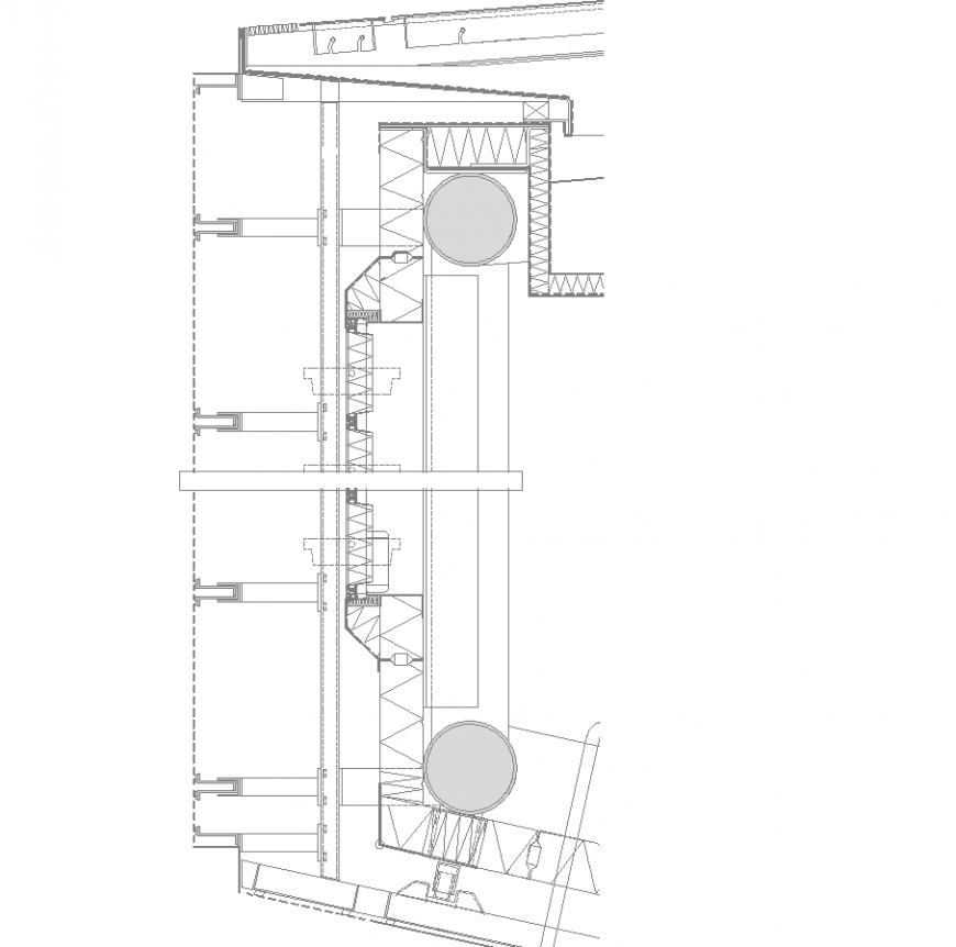 Structure drawing and sprinkler system drawing of basement In dwg file.