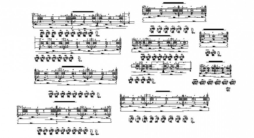 structure drawing Column and beam in dwg file.