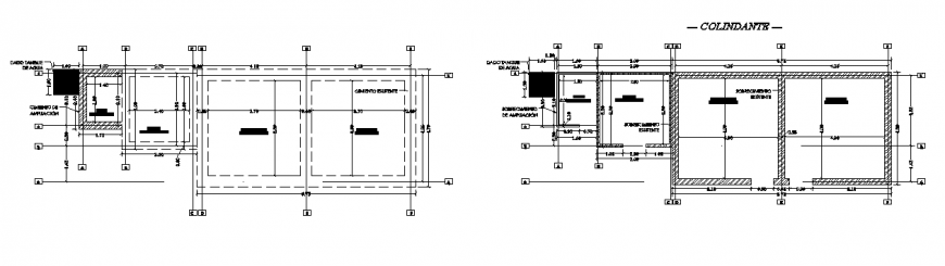 Structure Plan design of Social housing design drawing