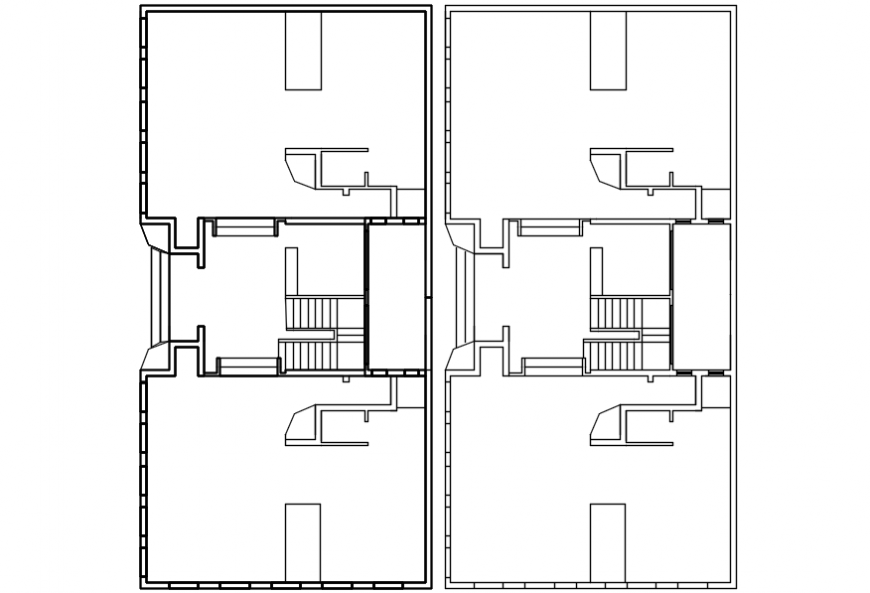 Structure plan drawing details of cafeteria dwg file
