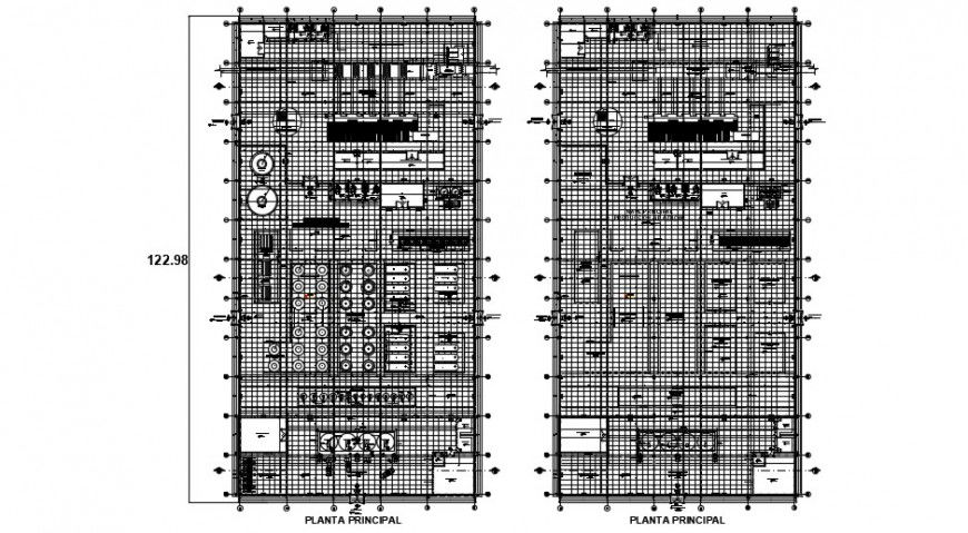Sugar factory plant floor plan distribution drawing details dwg file