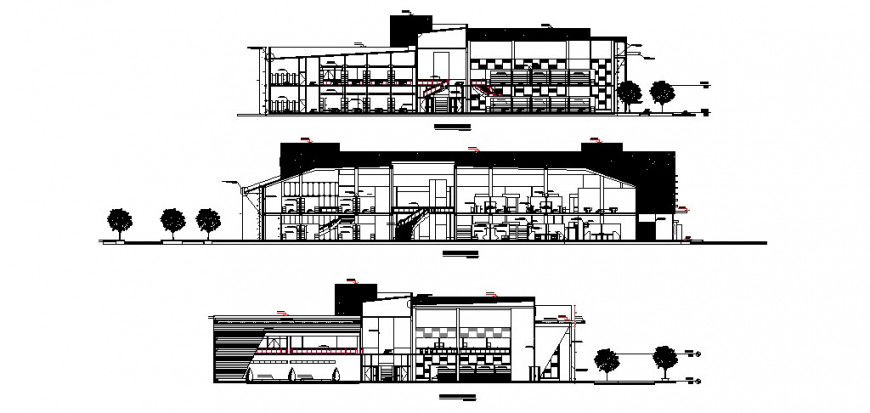 Super market detail elevation drawing in dwg AutoCAD file.