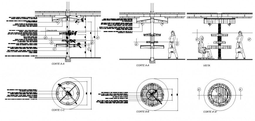 Super market furniture 3d in AutoCAD drawing