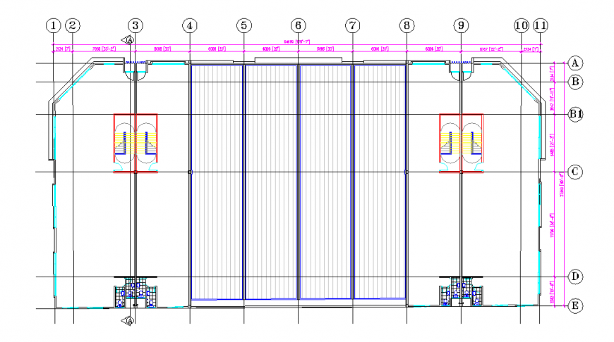 Super Market Stair Detail in this drawing