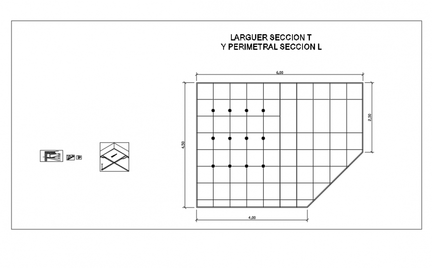 Suspended ceiling removable tray metal cad drawing dwg file