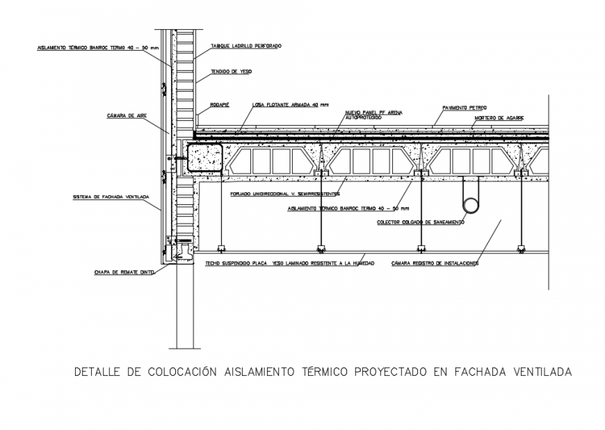 Suspended false ceiling structure details of bank office building dwg file