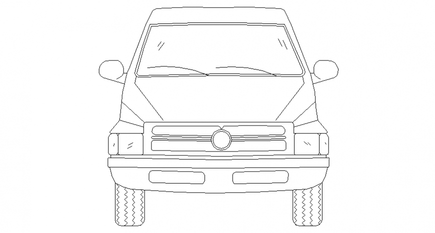 SUV model side view car front view