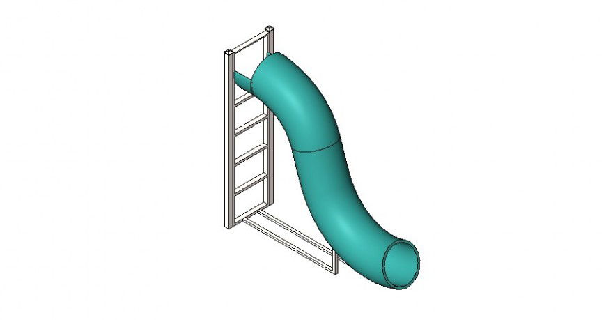 Swimming pool pipe 3 d modal detail autocad file