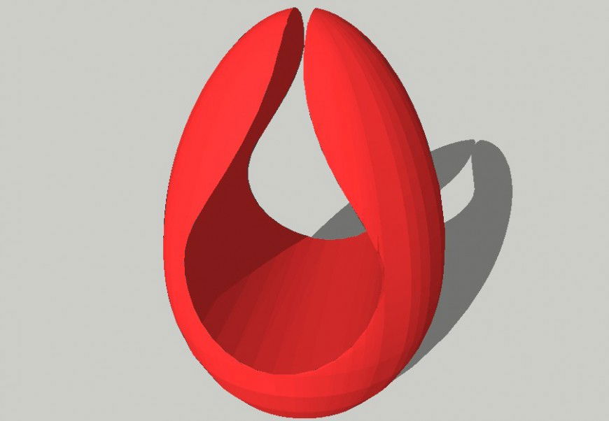 Swing detail 3d model layout sketch-up file