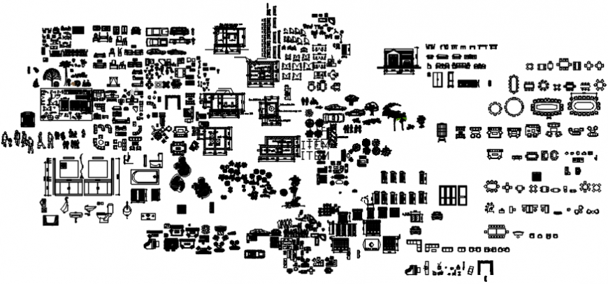 Symbol block of different types in auto cad file