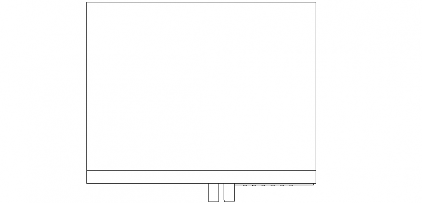 Symbolic view in the design side view dwg file