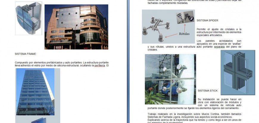 System frame and spider & stick detail layout file