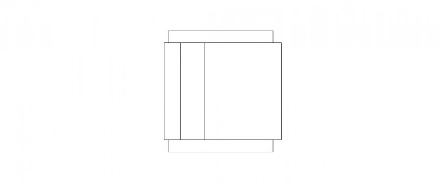Table 2d top view elevation block cad drawing details dwg file