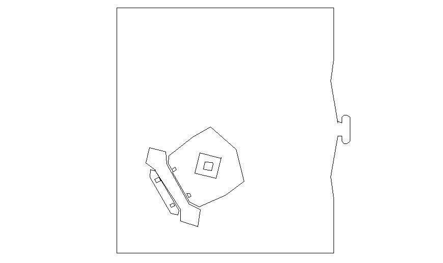 Table and telephone units detail drawing in autocad