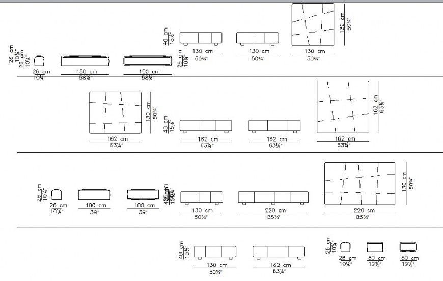 Table cabinet detail 2d view CAD furniture block layout file in autocad format
